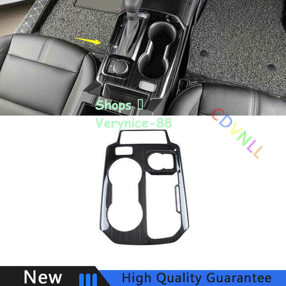 For Chevrolet Blazer 19-21 Black Titanium Central Console Gear Shift Cover Trim