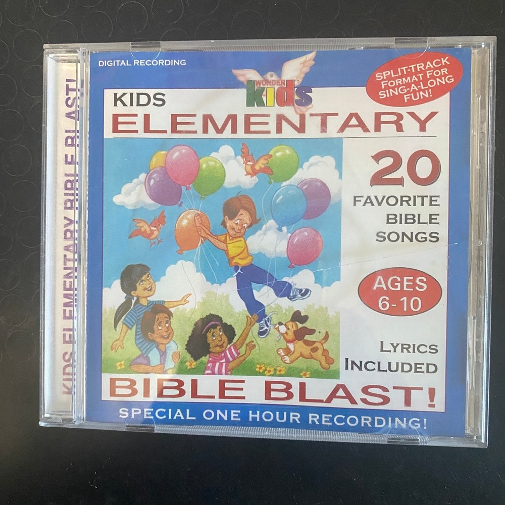 Wonder Kids Elementary Bible Blast! CD 2005 Christian Children's Madacy