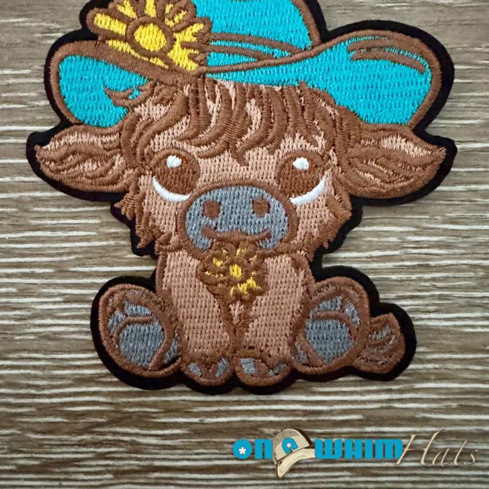 Highland Cow Iron-On Patch