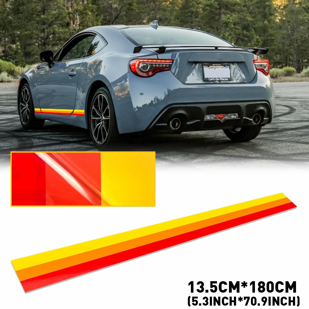 Tri-Color Top Grille Retro Style sticker Fits For 2016-2020 Toyota Tacoma TRD