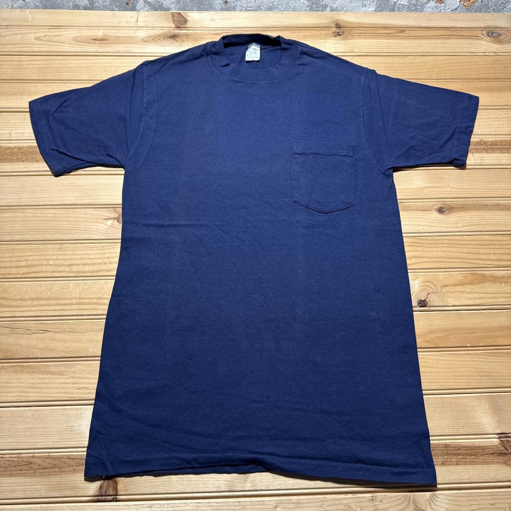 Vintage 80s JCPenney Blank Streetwear Single Stitch Pocket T-Shirt - Large Tall