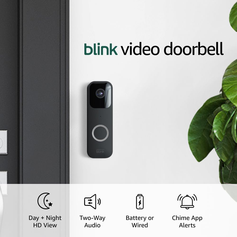 Newest Video Doorbell with Two-Way Audio, HD Video, Motion Detection, and Chime App Alert