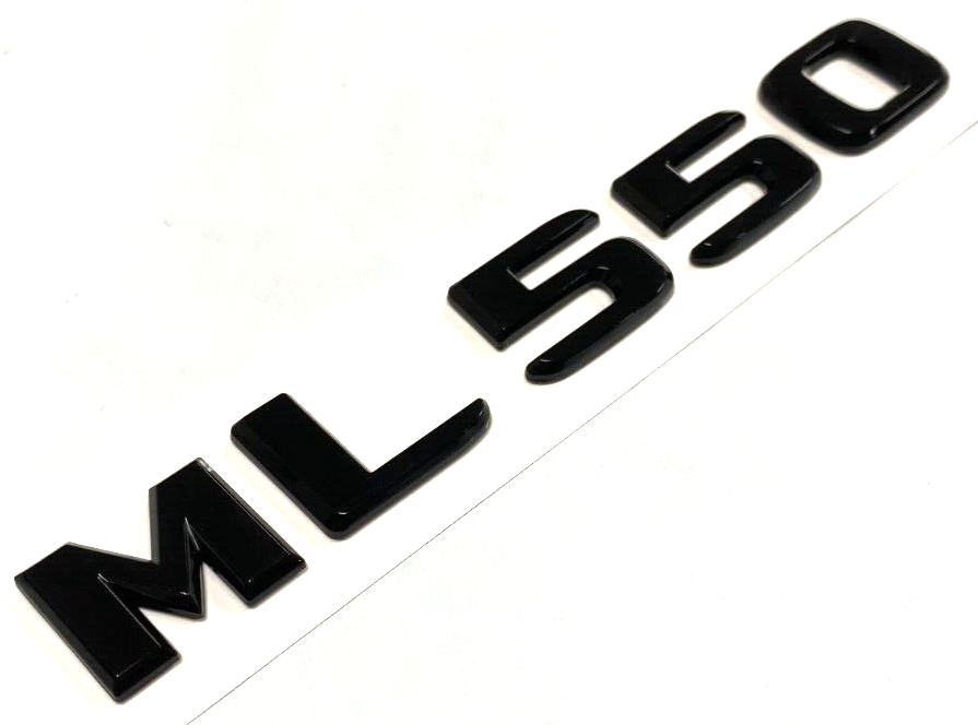 BLACK ML550 FOR MERCEDES REAR TRUNK EMBLEM BADGE NAMEPLATE DECAL LETTERS