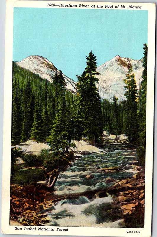 Postcard MOUNTAIN SCENE San Isabel National Forest Colorado CO m/09 AO7915