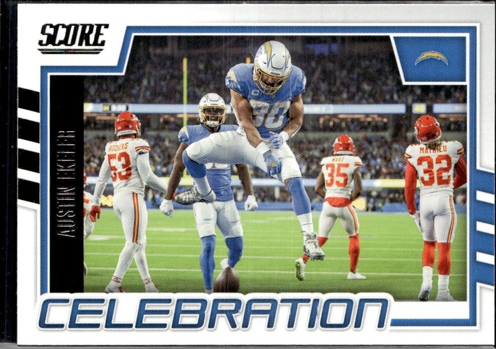 2022 Score Celebration Austin Ekeler Los Angeles Chargers Card C-AE