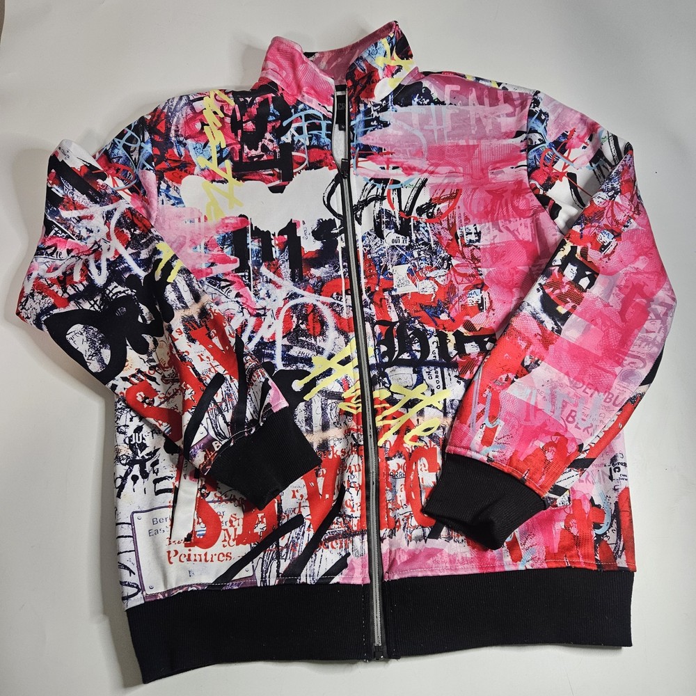 Encrypted Zip Up Jacket Men Medium