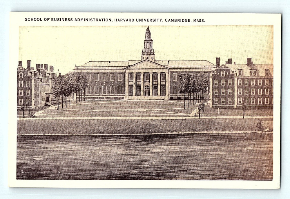 School of Business Administration Harvard University Cambridge Mass Postcard E2