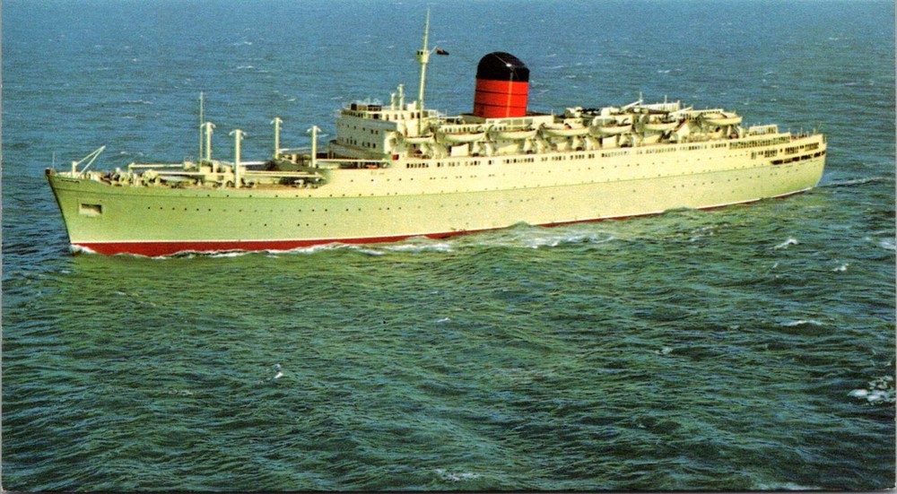 Dr Jim Stamps Postcard Cunard Franconia Ship Unposted
