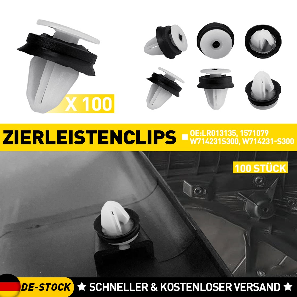 100x fixing clips for pillar trim for some Land Rover Discovery DE