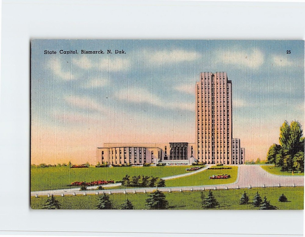 Postcard State Capitol, Bismarck, North Dakota