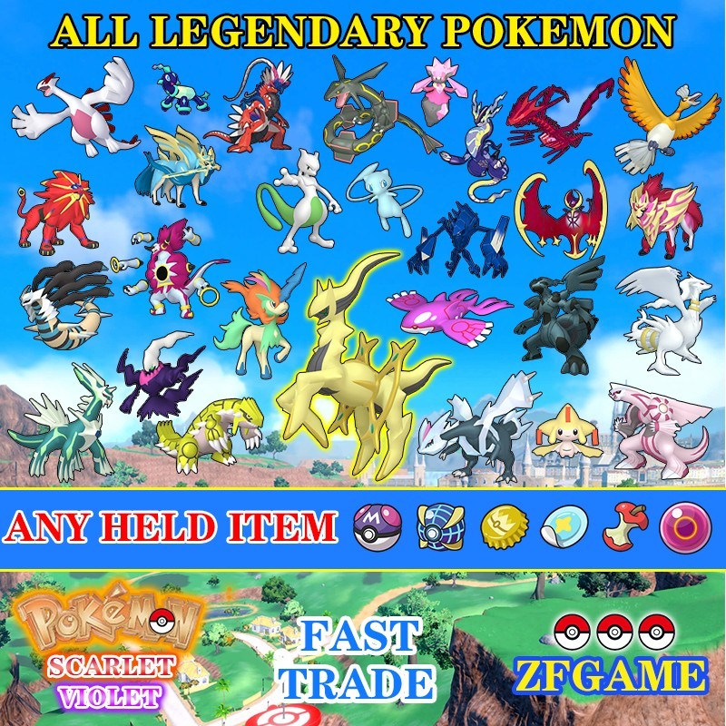 ✨CHOOSE ANY 6IV SHINY/NON LEGENDARY POKEMON🚀SCARLET and VIOLET✨Online delivery⚡