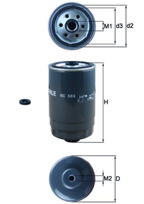 KC 503D Knecht Fuel Filter for Hyundai, Kia