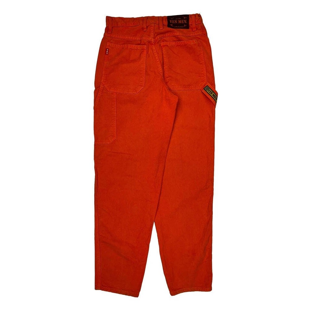 Yes Carpenter Pants - 30W 28L Orange Cotton