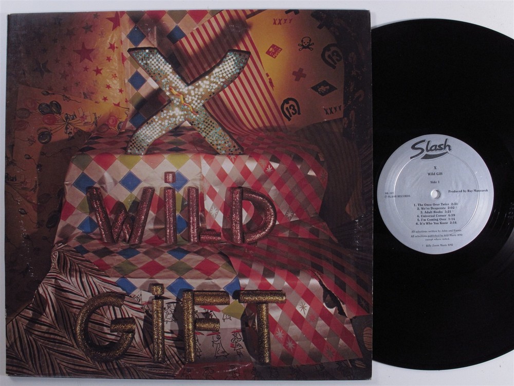 X Wild Gift SLASH LP VG+ with merch insert d
