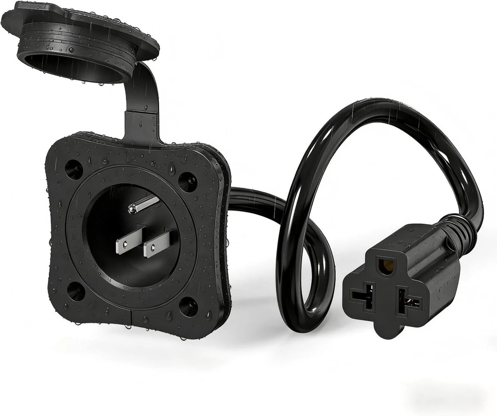 RV Shore Power Inlet 15A 125V with 16