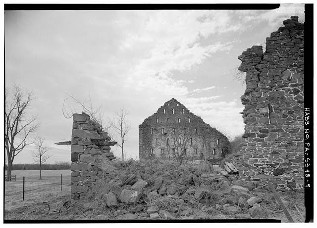Photo:Gettysburg PA Rose Barn North Elevation 1900s Ruins Emmitsburg Road