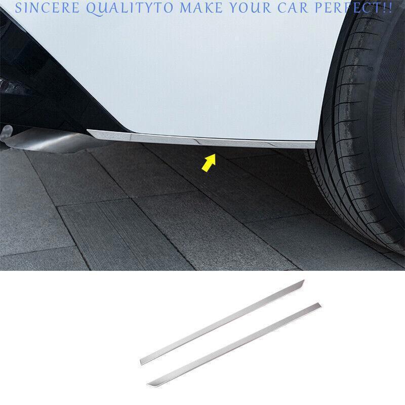 For Toyota Sienna 2021-2025 Chrome steel Rear Bumper Side Corner Chin Guard Trim