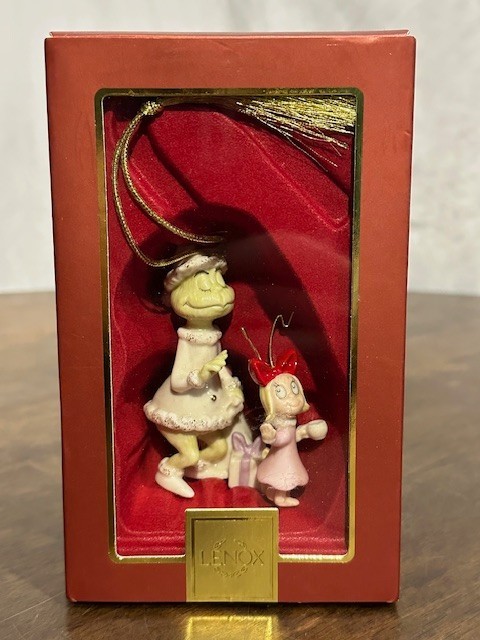 Dr Seuss~Lenox -Off You Go Cindy Lou-Christmas Ornament Mint in Box 2007