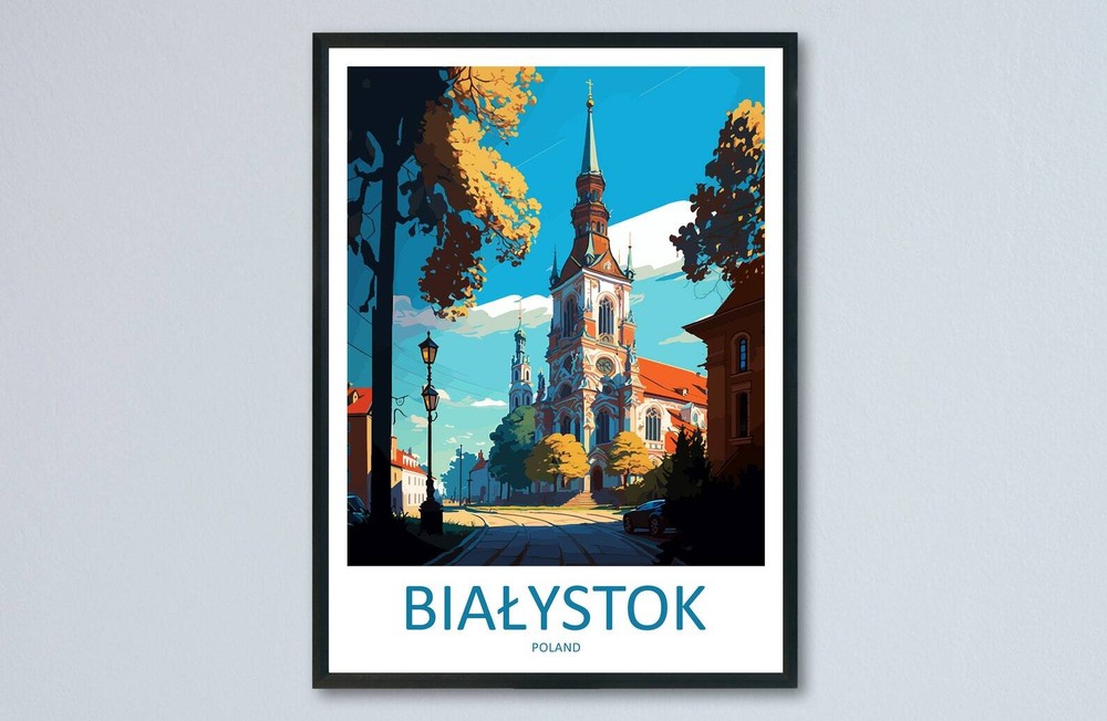 Biaystok Travel Print Wall Art Biaystok Wall Hanging Home Dcor Biaystok Gift