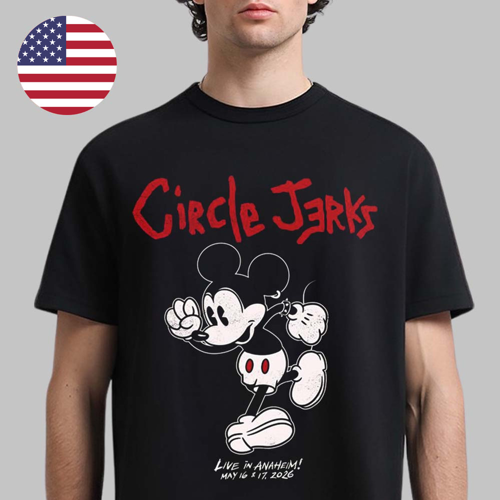 Circle Jerk Slam Dance Mickey Anaheim CA 2026 T-Shirt Unisex JN8431