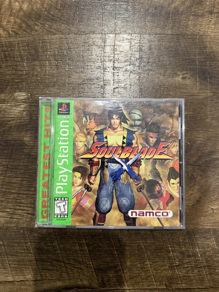 Greatest Hits Soul Blade Sony PlayStation 1 Ps1 With Case/ Manual Tested Working