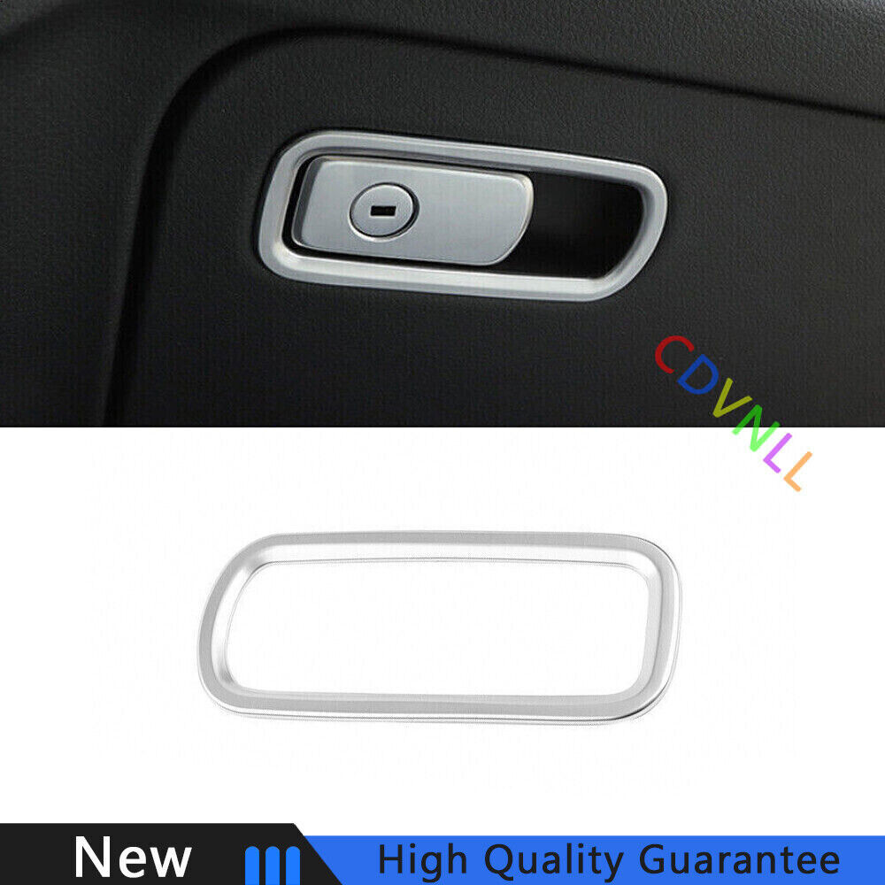 For Porsche Cayenne 2018-2022 Matte Silver Co-Pilot Storage Box Handle Bowl Trim