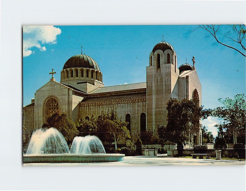 Postcard Saint Sophia Cathedral Los Angeles California USA