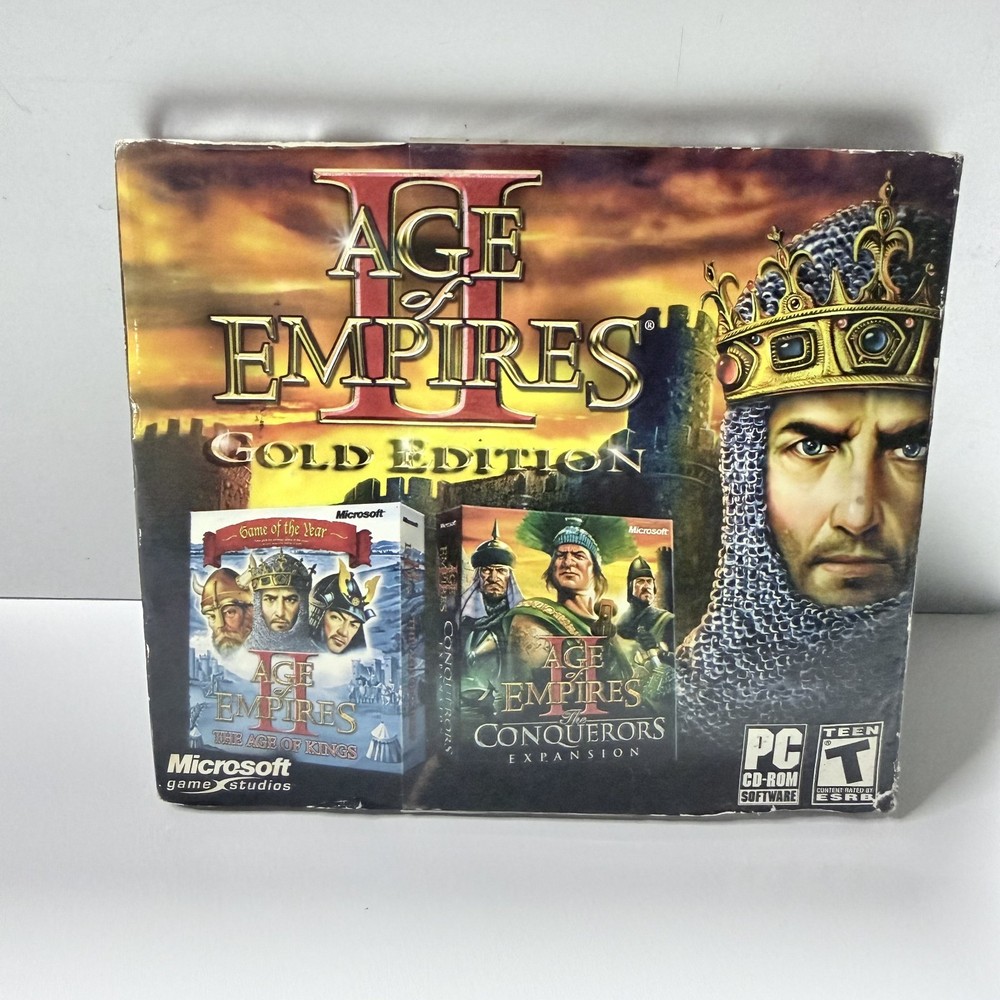 Age of Empires II/ Gold Edition/ PC Game/ Only One Disc/ Conquerors Expansion