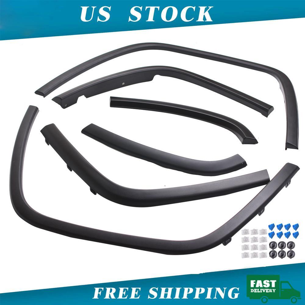 6 PCS Wheel Arch Fender Flare Molding Trim Set For Jeep Grand Cherokee 2011-2016