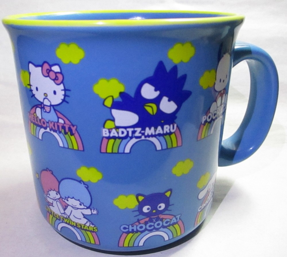 Cute Hello Kitty & Friends On Rainbows Coffee Cup Mug Sanrio, Unused