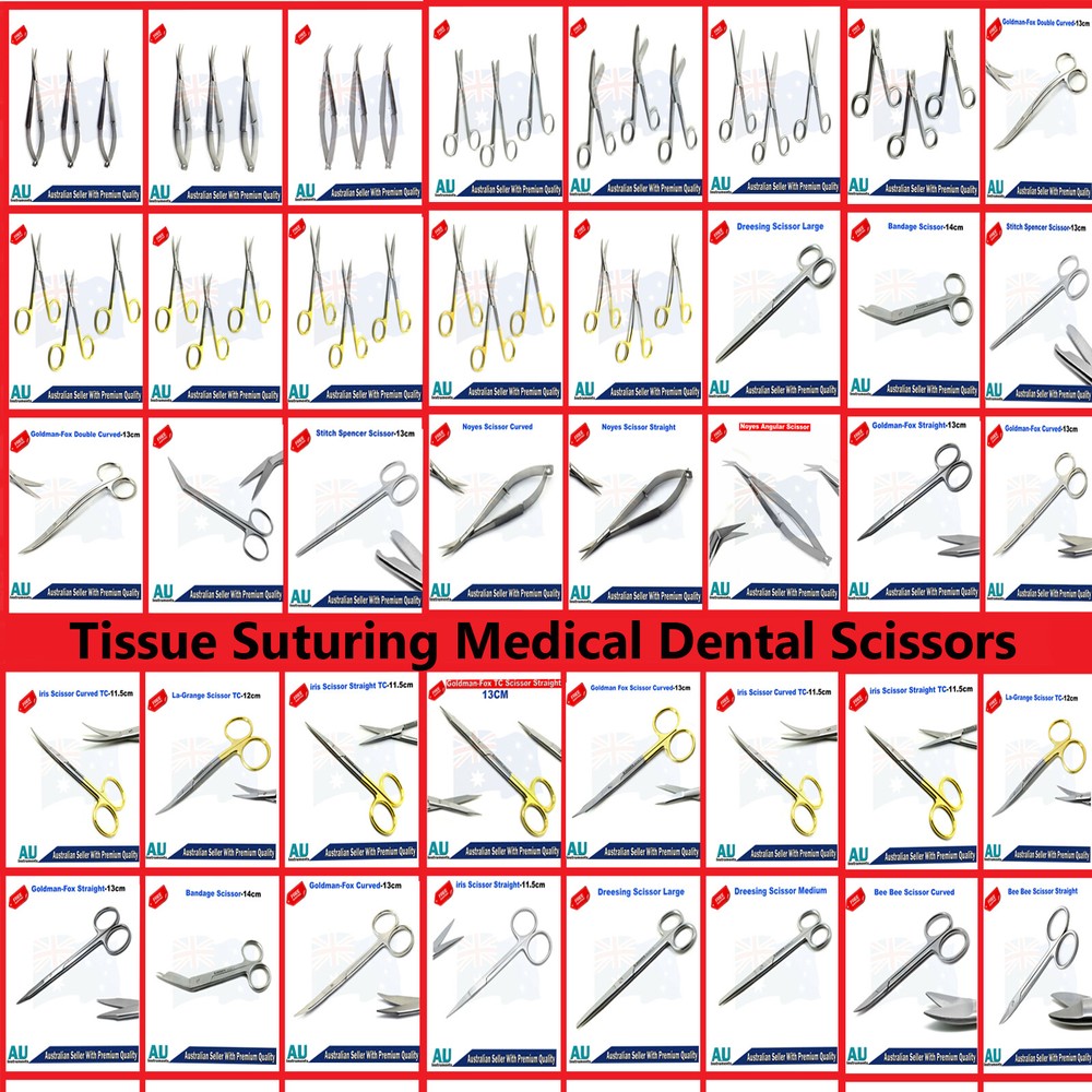 Medical Dressing Bandage Stitch Spencer Iris Gum Micro Eye Noyes Angular Scissor