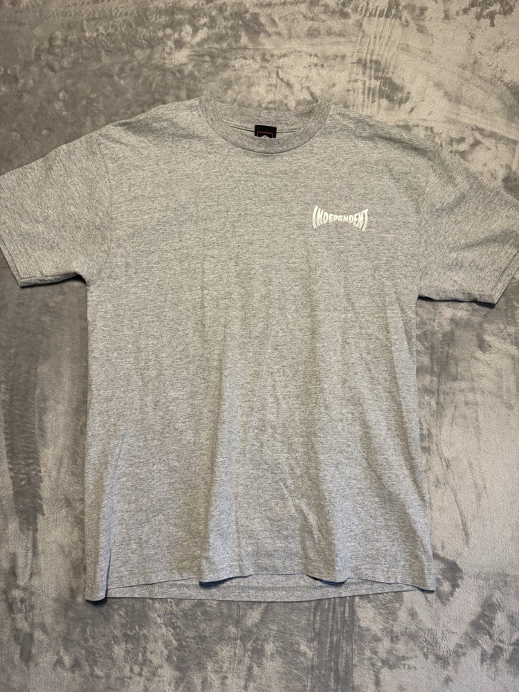 Independent Truck Company Shirt Mens Large Gray Skateboarding Skate Logo Tee