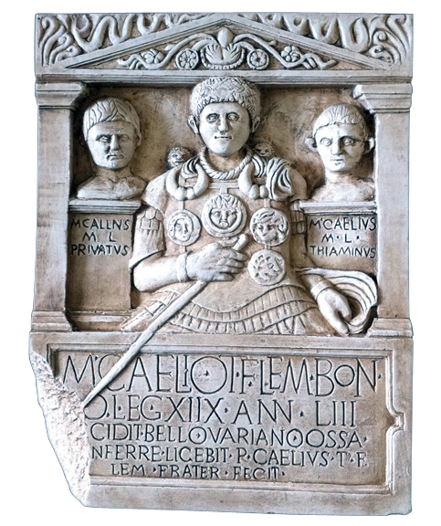 Roman Centurion Tombstone Relief Frieze Sculpture Replica Reproduction