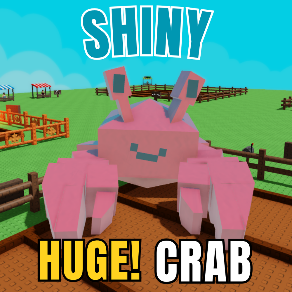 ROBLOX┃Grow A Garden┃🦀 Shiny HUGE Crab🦀┃Same Day Fast Delivery 🚚