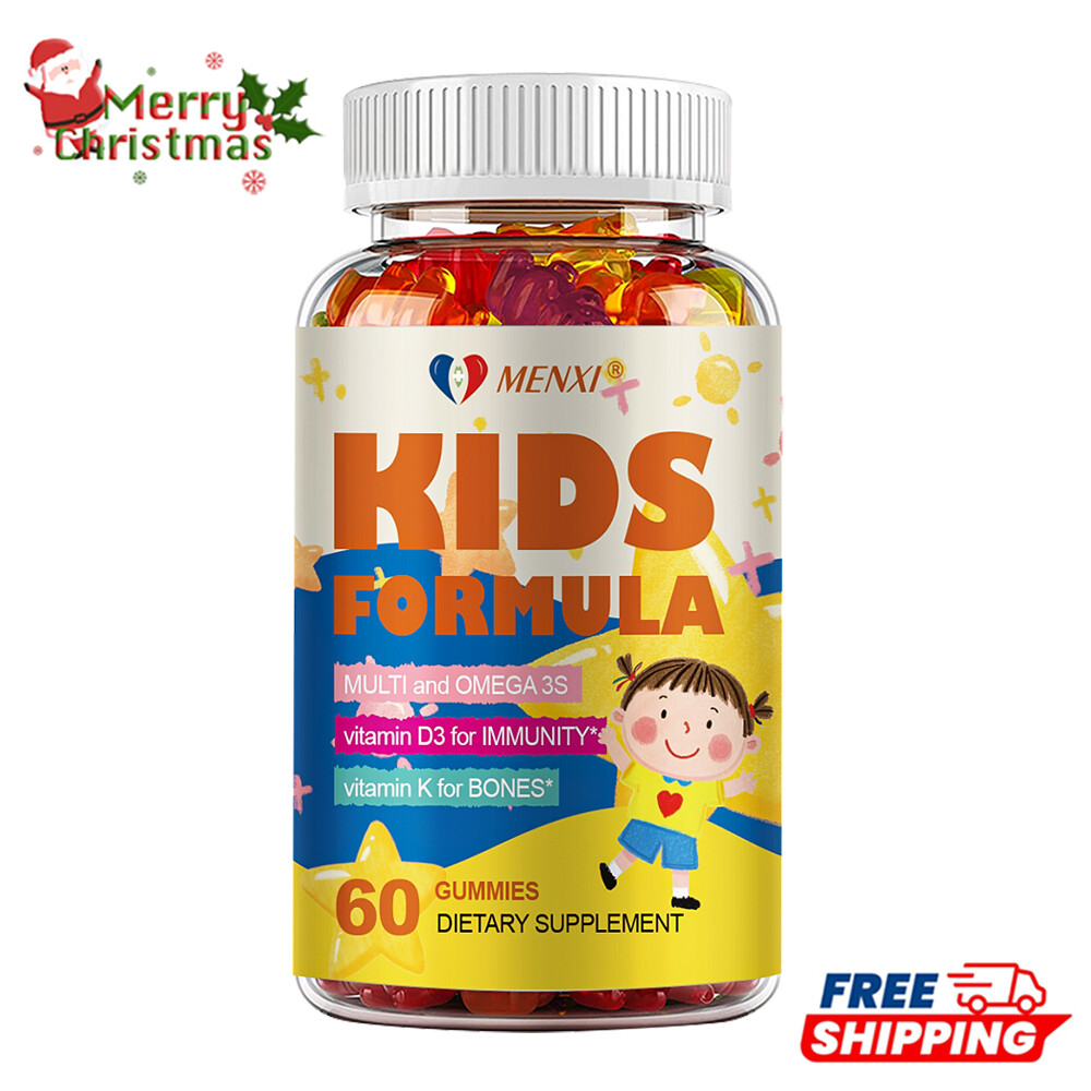 Kids Multivitamin Gummies - Vitamin C, D3 & Zinc for Immune Support, Non-GMO