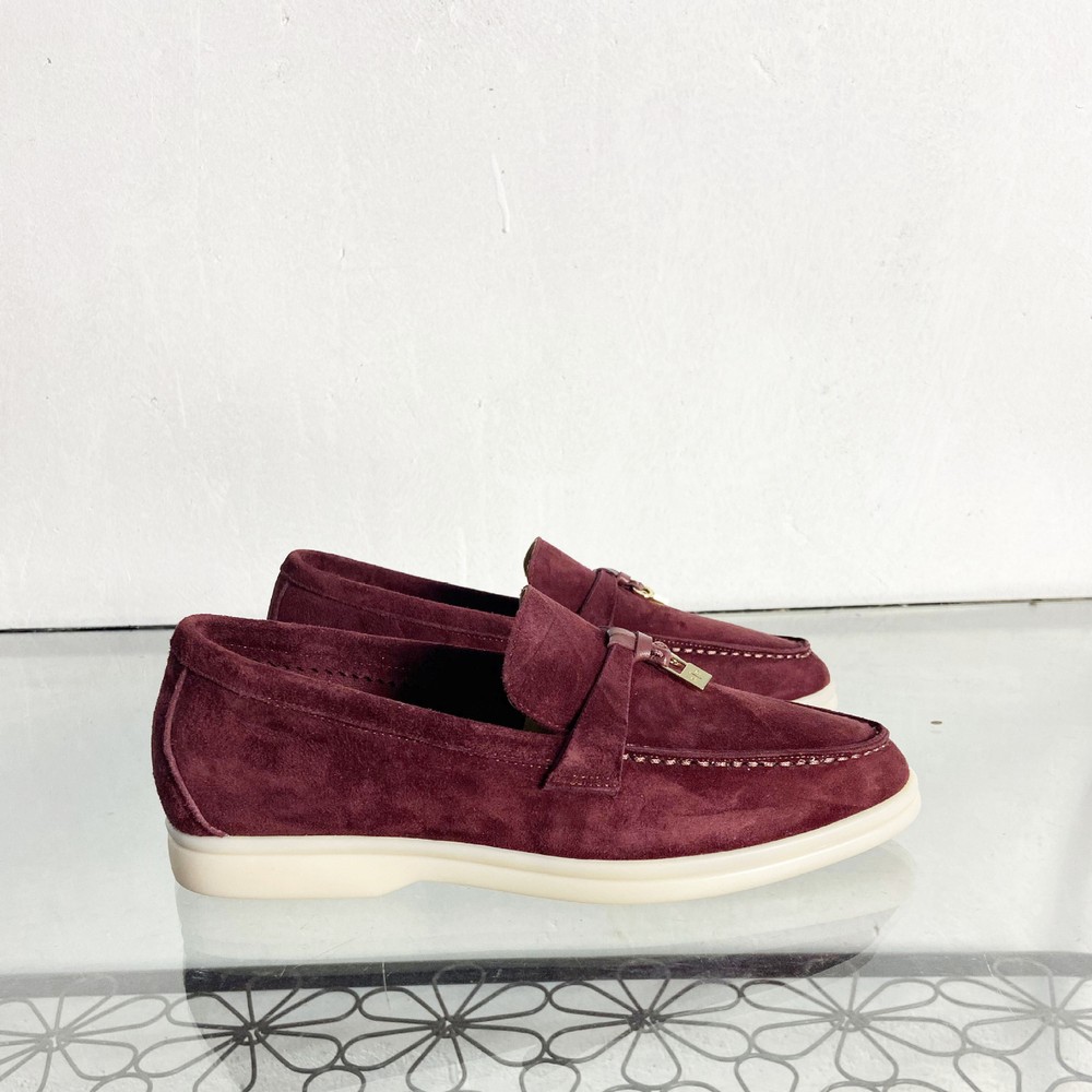Mens Italian Style Slip On Loafers Real Suede Leather Casual Driving Flats Shoes