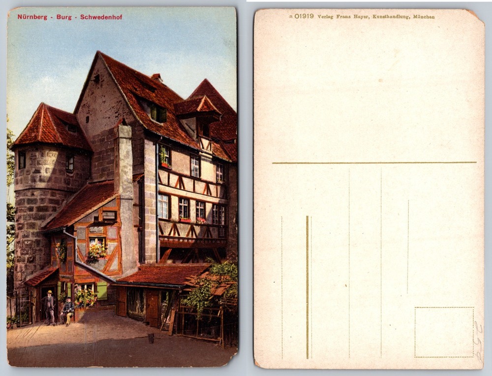 Nurnberg Burg Schwaedenhof Architecture Postcard