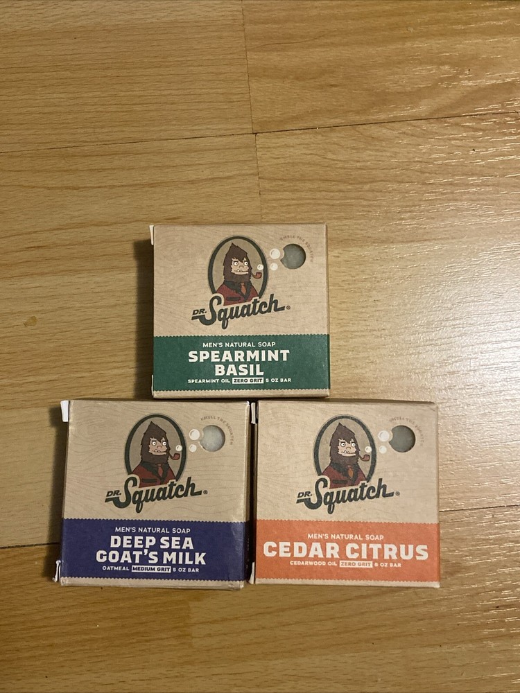 Dr Squatch Natural Soap Bundle for Men with Premium Ingredients