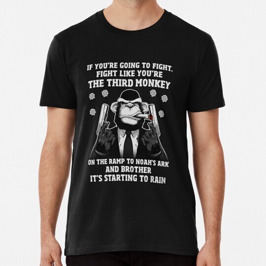 Fight Like the Third Monkey on Noah's Ark Star T-shirt