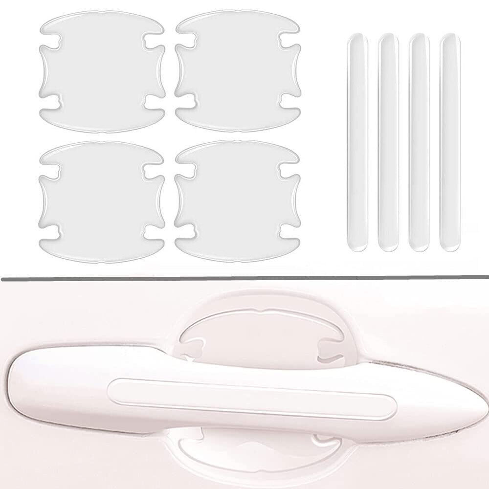 8Pcs Car Door Handle Bowl Anti-Scratch Protector Guard Sticker Trims Accessories