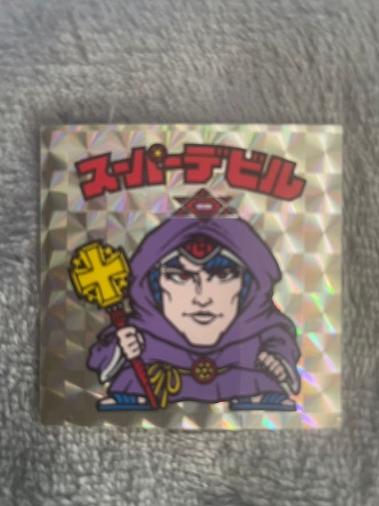 Super Devil Bikkuriman Glitter Sticker 1980s Lotte Vintage Collectible