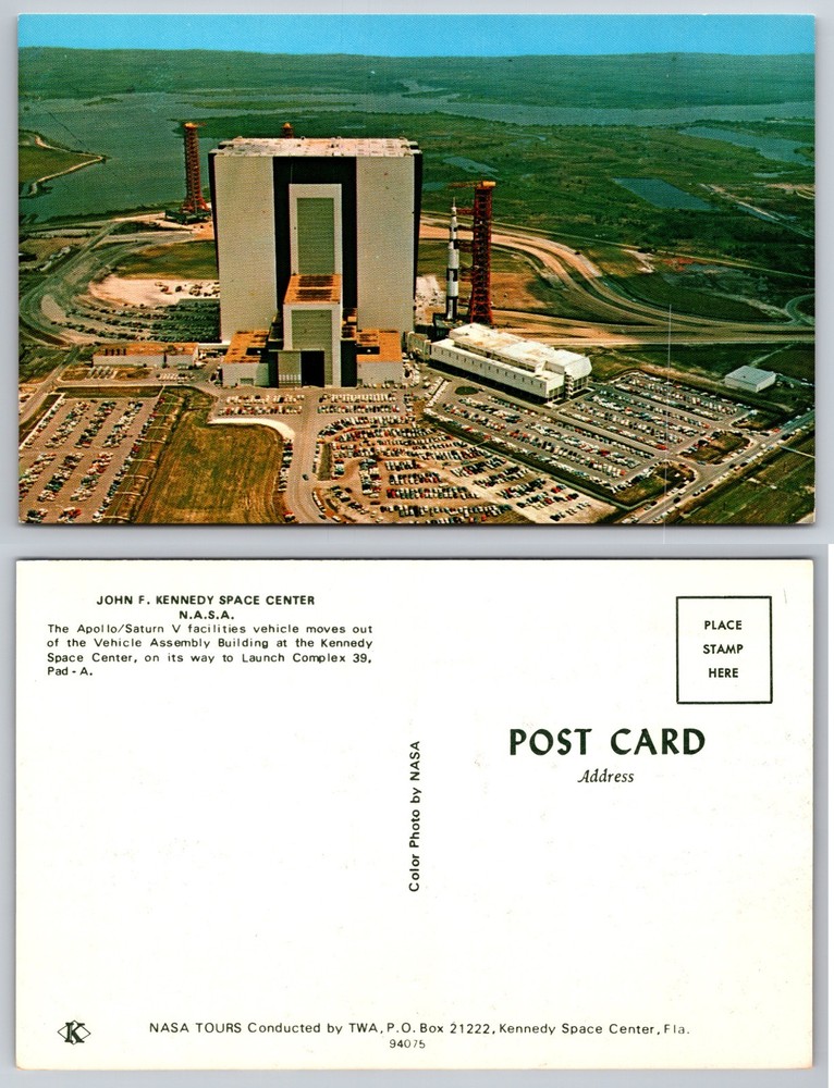 John F Kennedy Space Center Vehicle Assembly Building Postcard