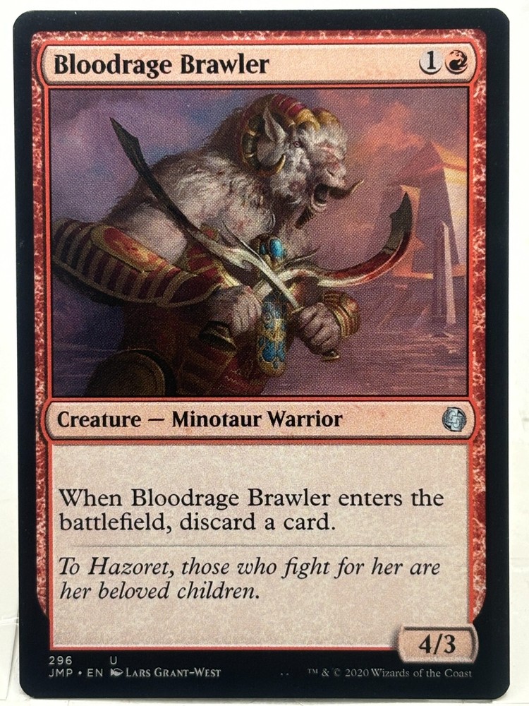 Bloodrage Brawler NM/M* Jumpstart ENGLISH 296 mtg -UnltdCards