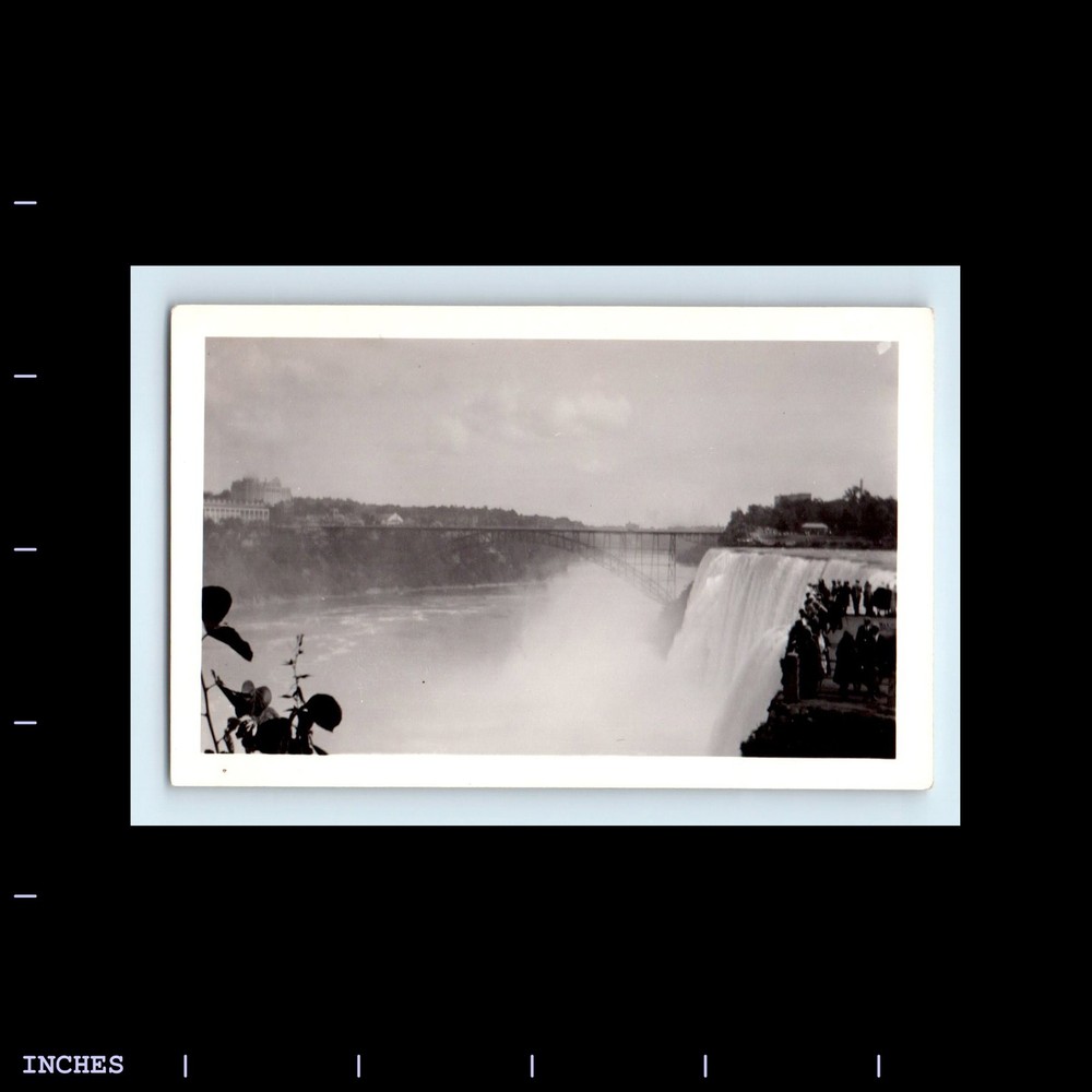 Old Vintage Photo NIAGARA FALLS WATERFALL BRIDGE LANDSCAPE