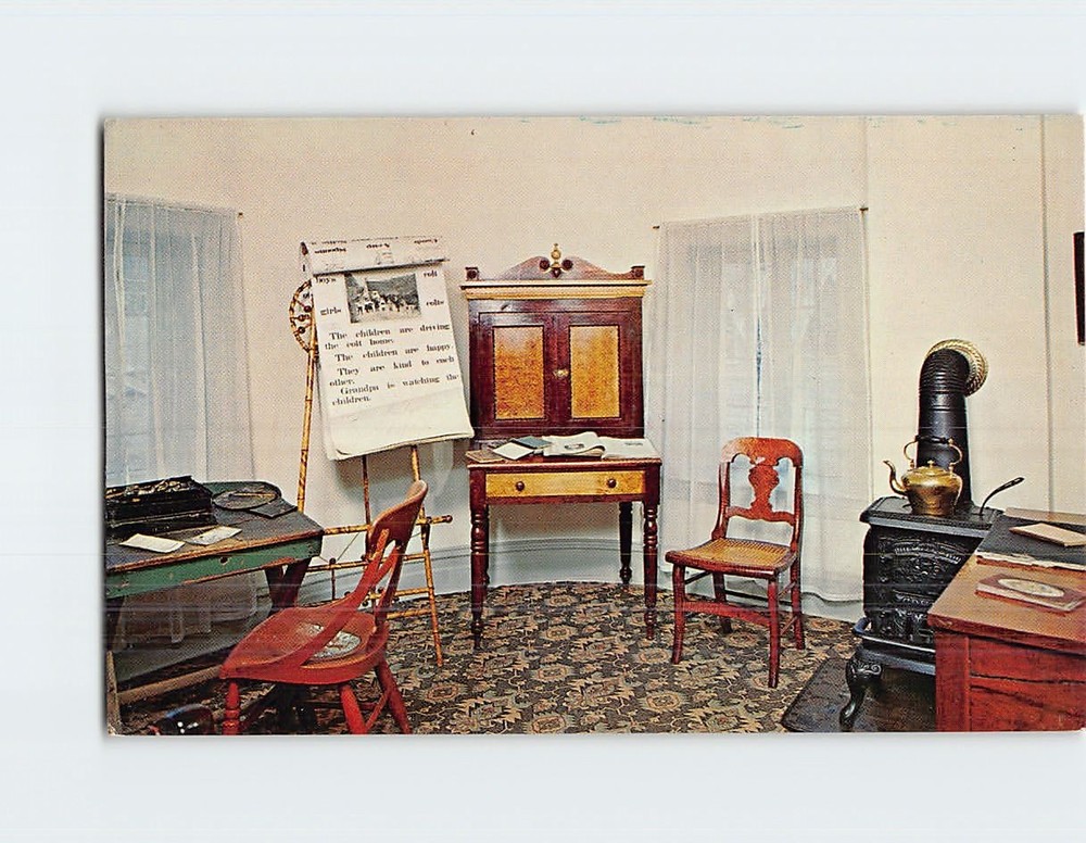 Postcard Study Room Beehive House Salt Lake City Utah USA