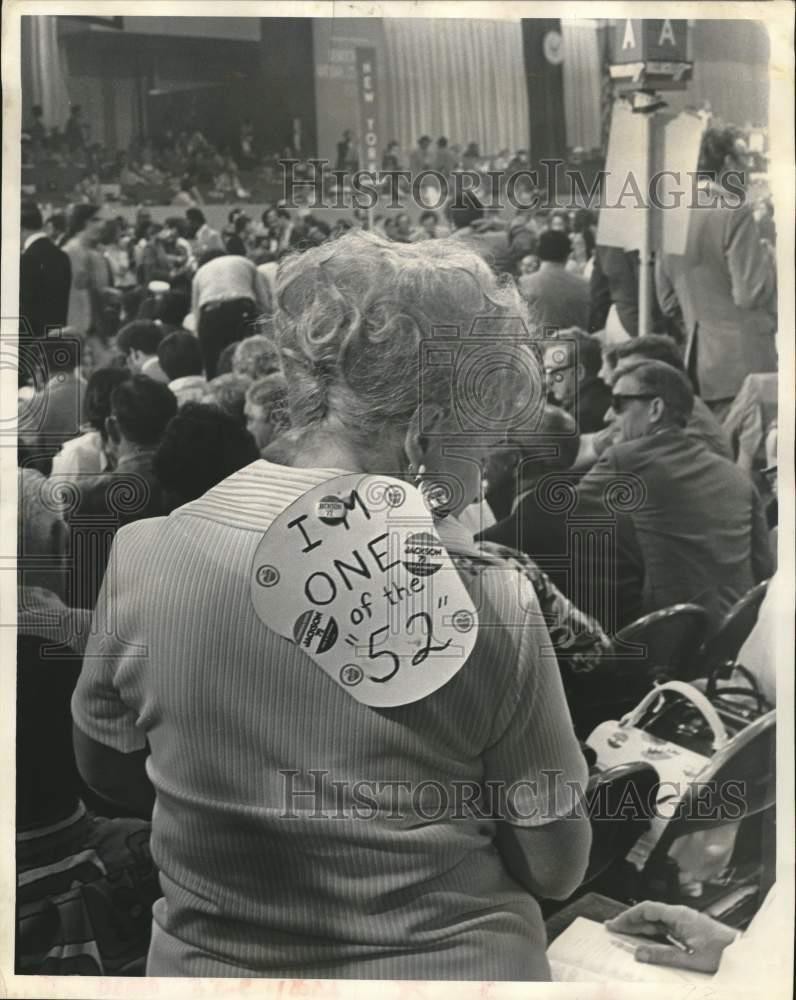 1972 Press Photo Roxanne Sparling at the Democratic Convention in Miami Beach