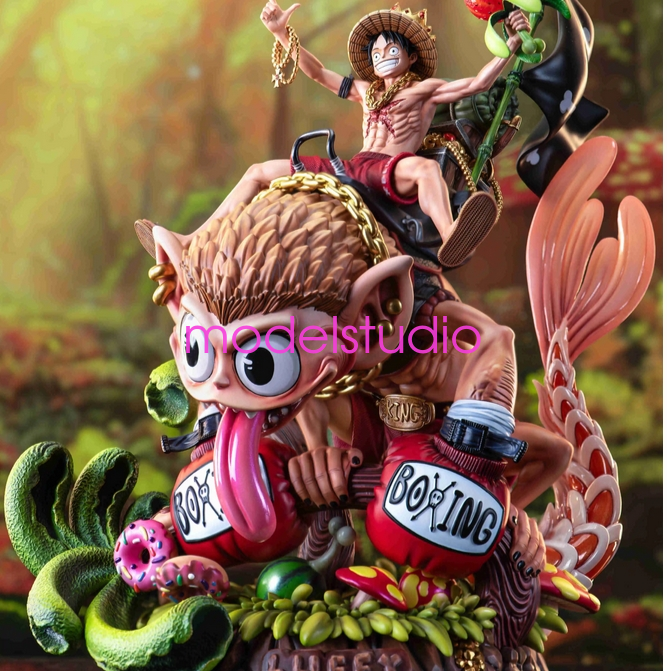 MJ Studio One Piece Monkey D Luffy Resin Statue Pre-order Painted H33cm Anime