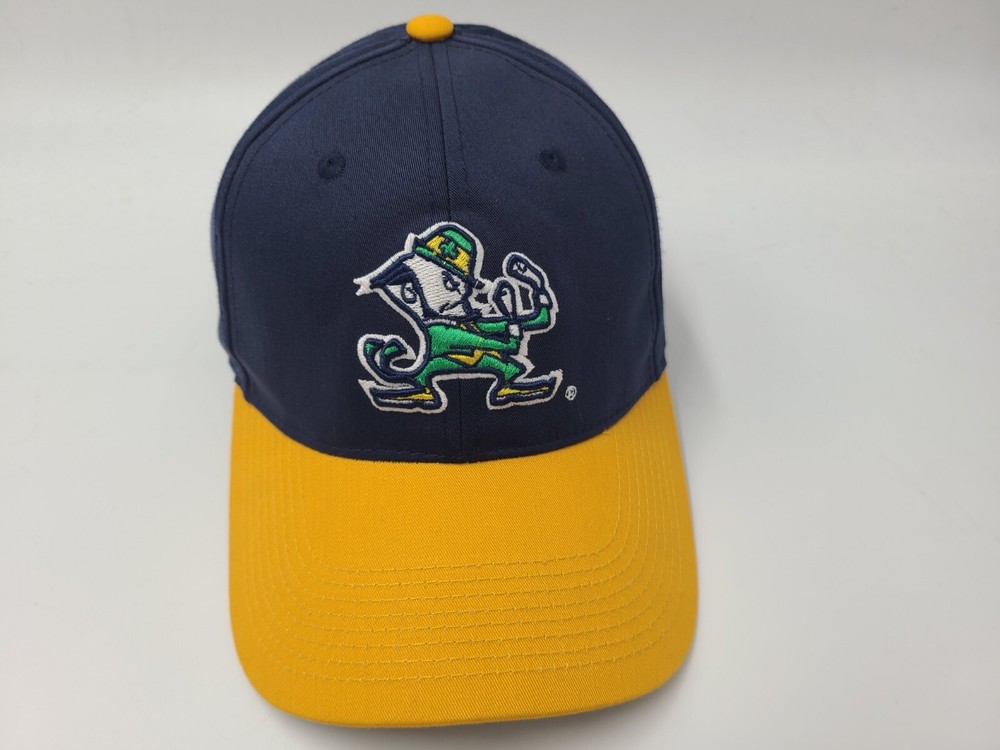 Notre Dame Fighting Irish NCAA Adjustable Cap for Men and Women in Blue and Yellow
