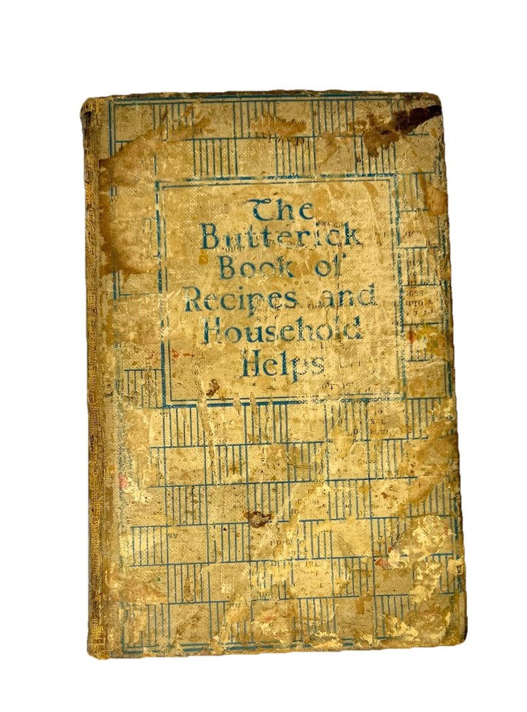 VTG The Butterick Book of Recipes & Household Helps 1927 Hardcover