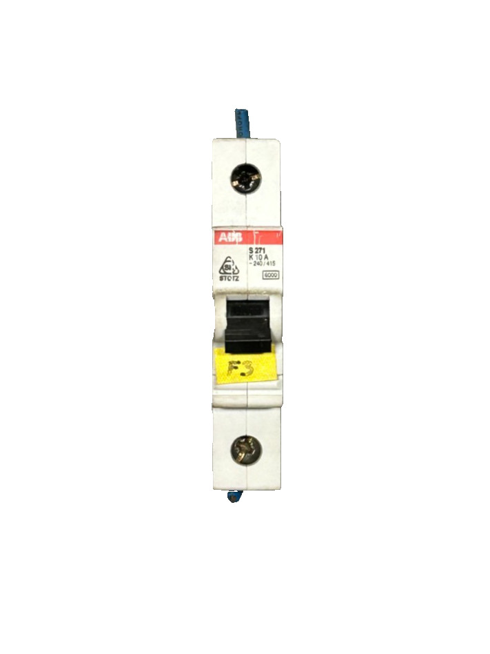 ABB S271 K10A Circuit Breaker 1-Pole 240/415VAC